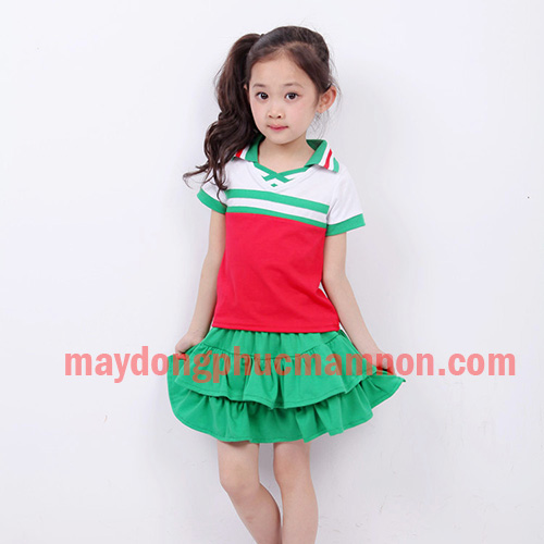 May đồng phục bé gái | May dong phuc be gai